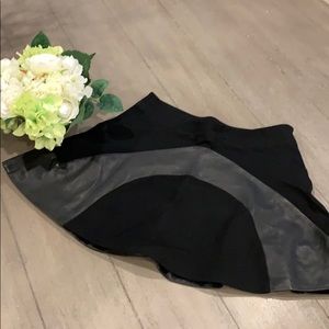 Diane Von Frustenberg Fit & Flare Leather Skirt